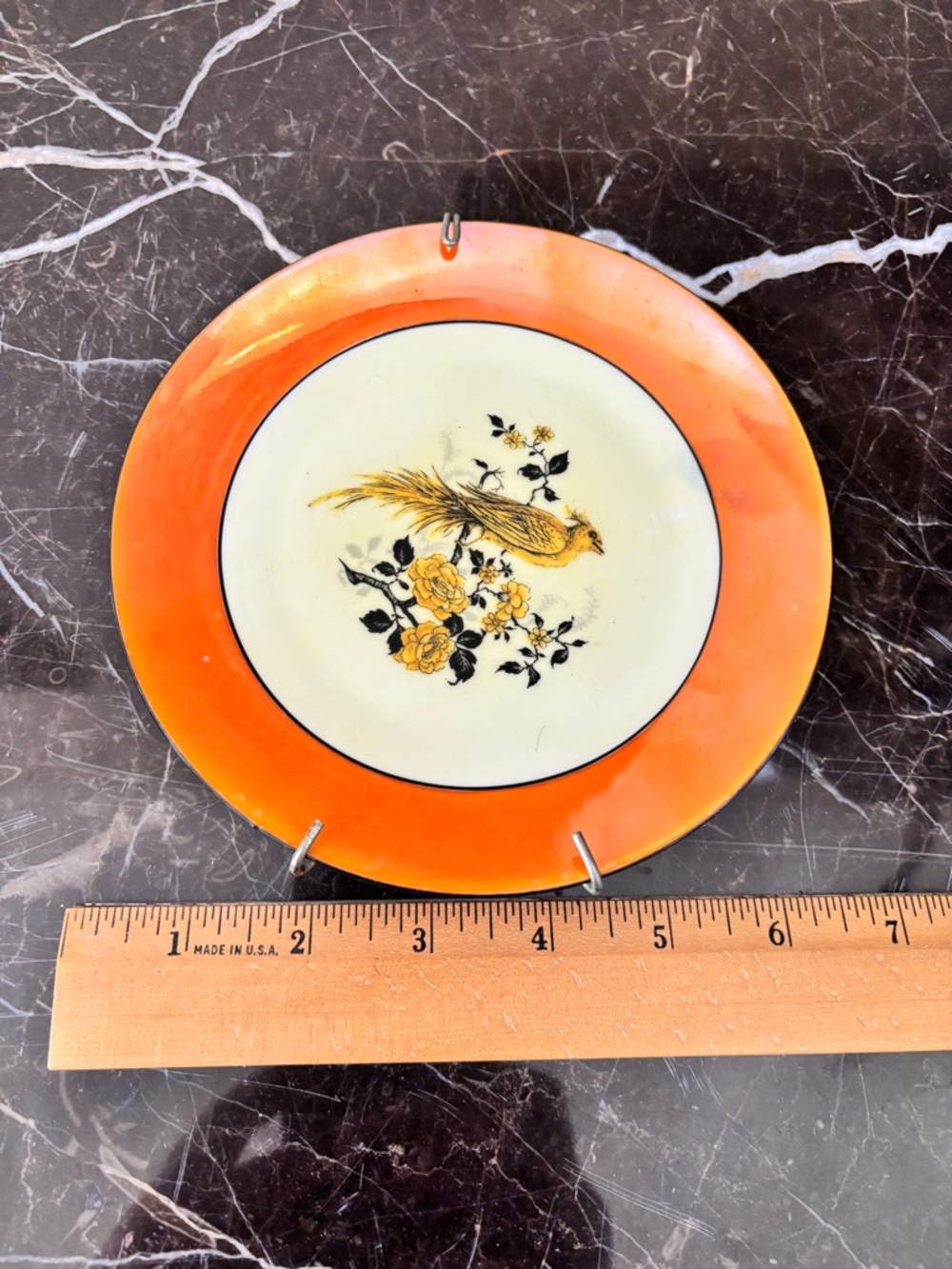 VINTAGE: MOSCHENDORF BAVARIA  ART DECO STYLE LUSTER WARE small plate